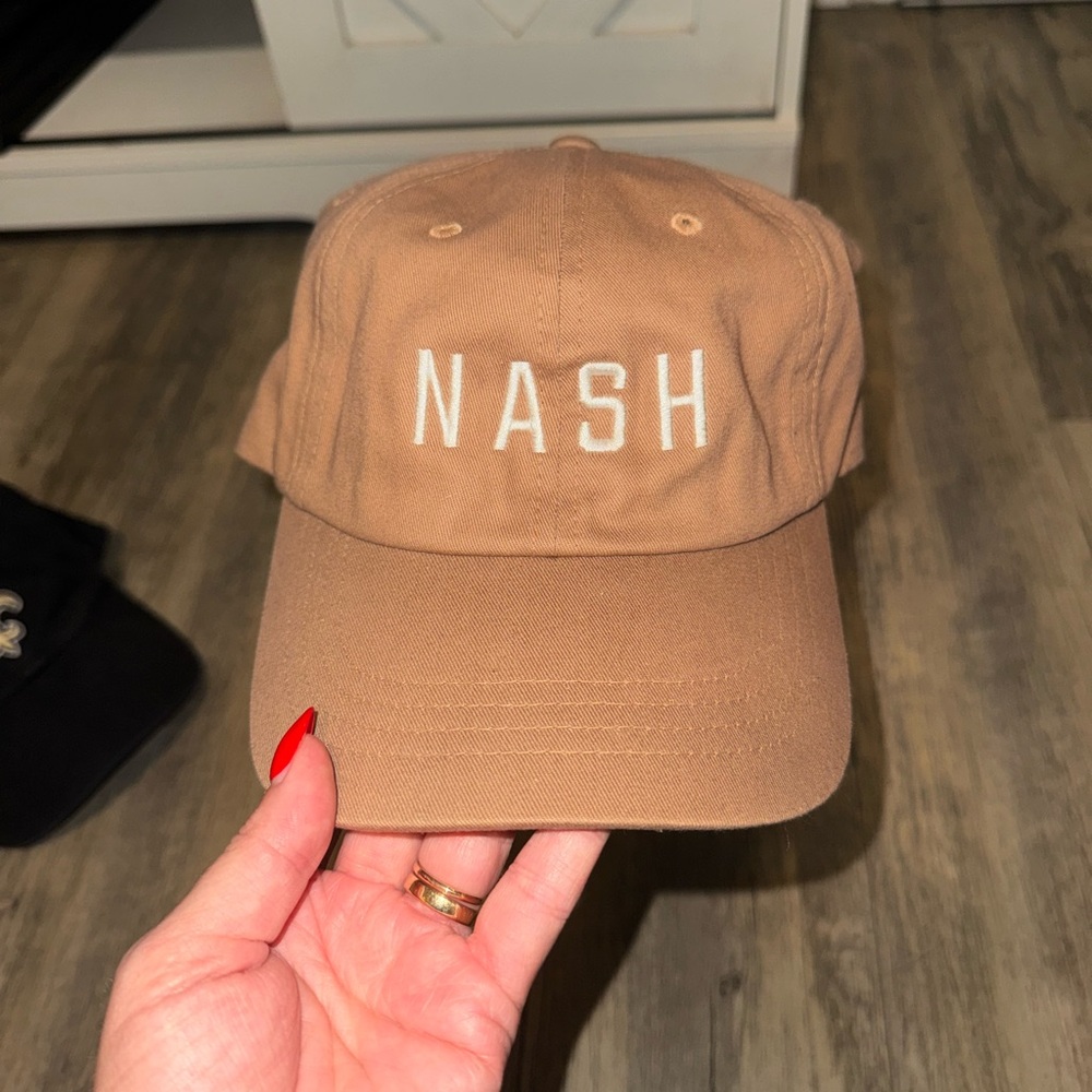 NASH Embroidered Baseball Cap - Tan
